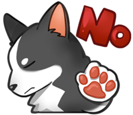 Corgi 'the boss' sticker #3912638