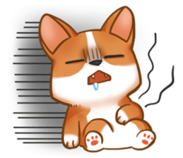 Corgi 'the boss' sticker #3912641