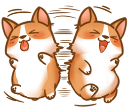 Corgi 'the boss' sticker #3912644