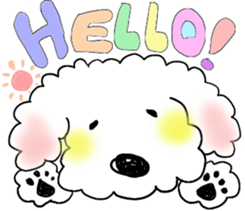 mofu mofu dog sticker #3912927