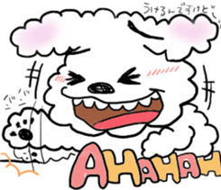 mofu mofu dog sticker #3912940