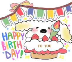 mofu mofu dog sticker #3912942