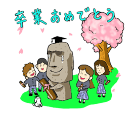 moaikun and hanakosan sticker #3913491