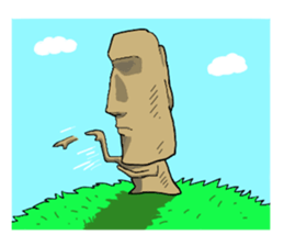 moaikun and hanakosan sticker #3913517