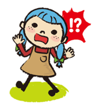 Cute twin sisters sticker #3913532