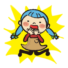 Cute twin sisters sticker #3913533