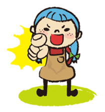 Cute twin sisters sticker #3913538