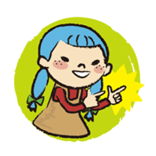 Cute twin sisters sticker #3913542