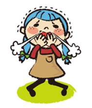 Cute twin sisters sticker #3913544