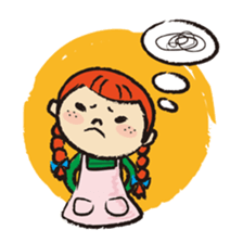 Cute twin sisters sticker #3913551