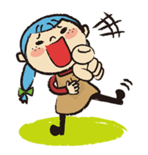 Cute twin sisters sticker #3913552