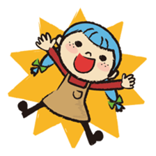 Cute twin sisters sticker #3913554