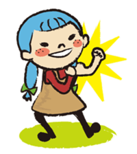 Cute twin sisters sticker #3913556