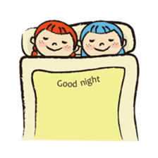 Cute twin sisters sticker #3913557