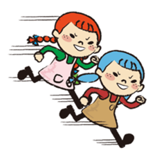 Cute twin sisters sticker #3913558