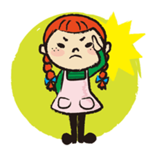 Cute twin sisters sticker #3913561