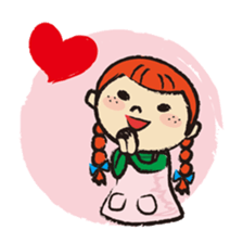 Cute twin sisters sticker #3913562