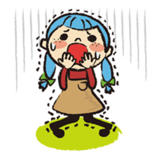 Cute twin sisters sticker #3913563