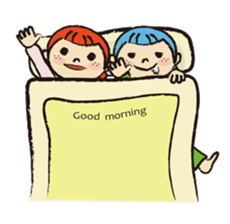 Cute twin sisters sticker #3913565