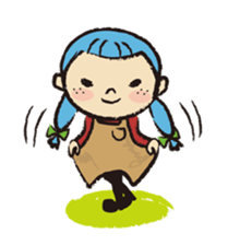 Cute twin sisters sticker #3913566