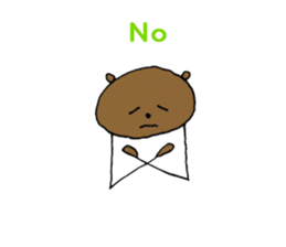 Sticker of bear and monkey sticker #3914226