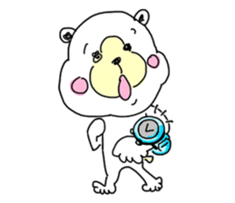 Cuddly white bear "KAWAII-KUMA" 2 sticker #3914872