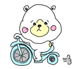 Cuddly white bear "KAWAII-KUMA" 2 sticker #3914881