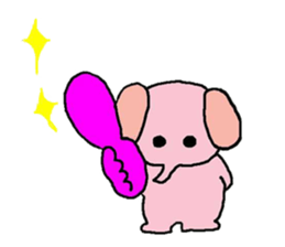 pink and tippi daily life sticker #3915051