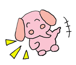 pink and tippi daily life sticker #3915062