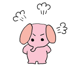 pink and tippi daily life sticker #3915064