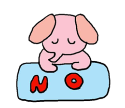 pink and tippi daily life sticker #3915069