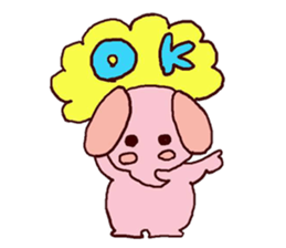 pink and tippi daily life sticker #3915071