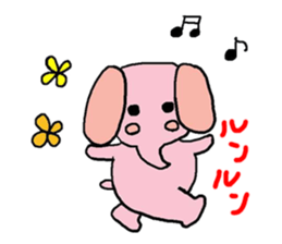 pink and tippi daily life sticker #3915072