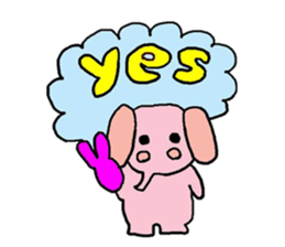 pink and tippi daily life sticker #3915080