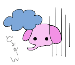 pink and tippi daily life sticker #3915085