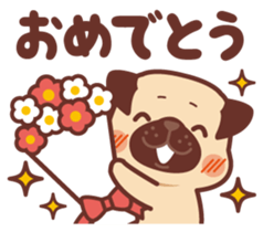 Ranran of the pug(part2) sticker #3915102