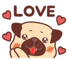 Ranran of the pug(part2) sticker #3915103