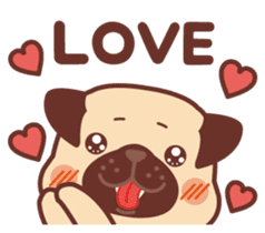 Ranran of the pug(part2) sticker #3915103