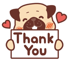Ranran of the pug(part2) sticker #3915104