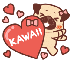 Ranran of the pug(part2) sticker #3915105