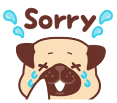 Ranran of the pug(part2) sticker #3915112