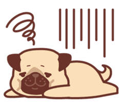 Ranran of the pug(part2) sticker #3915113