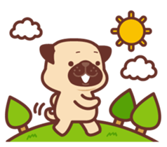Ranran of the pug(part2) sticker #3915117