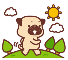 Ranran of the pug(part2) sticker #3915117