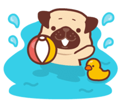 Ranran of the pug(part2) sticker #3915122
