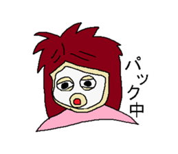 Woman say the real intention 2 sticker #3915444