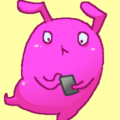 Friend of rabbits in the mobile