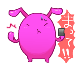 Friend of rabbits in the mobile sticker #3916010