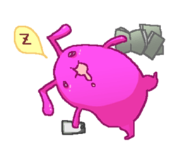 Friend of rabbits in the mobile sticker #3916013