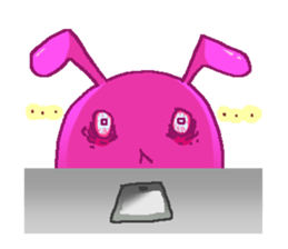 Friend of rabbits in the mobile sticker #3916016